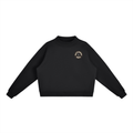 Essential Fleece Mock-Neck Crew Sweatshirt