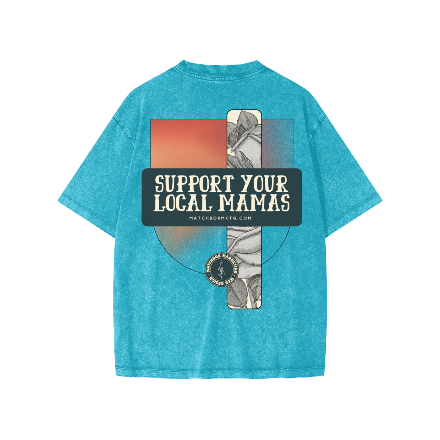 Floral Mama • Snow Washed Kids' T-Shirt