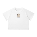 Mama Bear • Women's Mineral Wash Raglan Crop T-Shirt