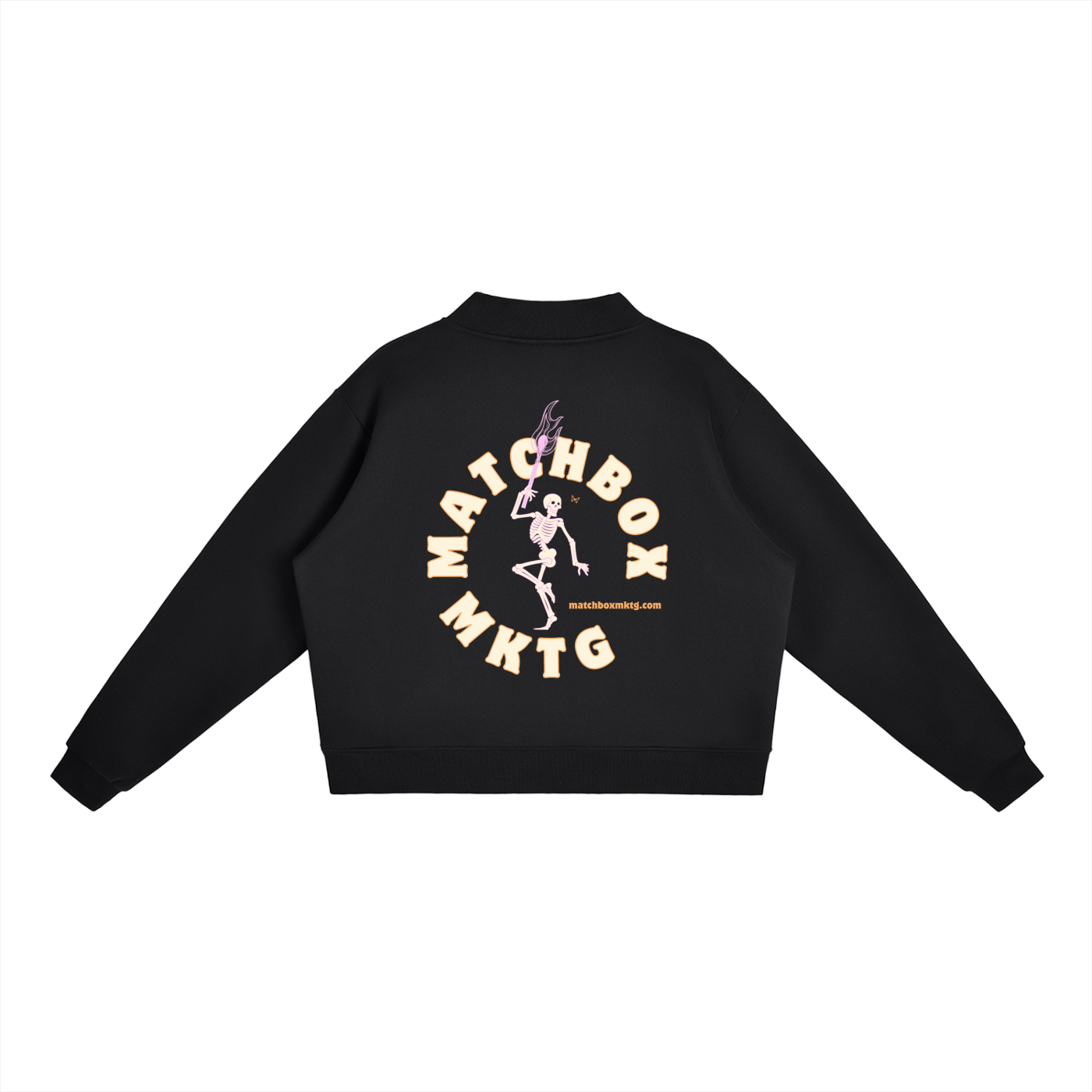 Essential Fleece Mock-Neck Crew Sweatshirt