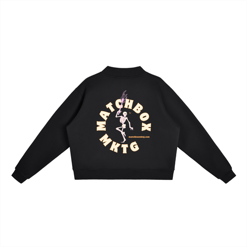 Essential Fleece Mock-Neck Crew Sweatshirt