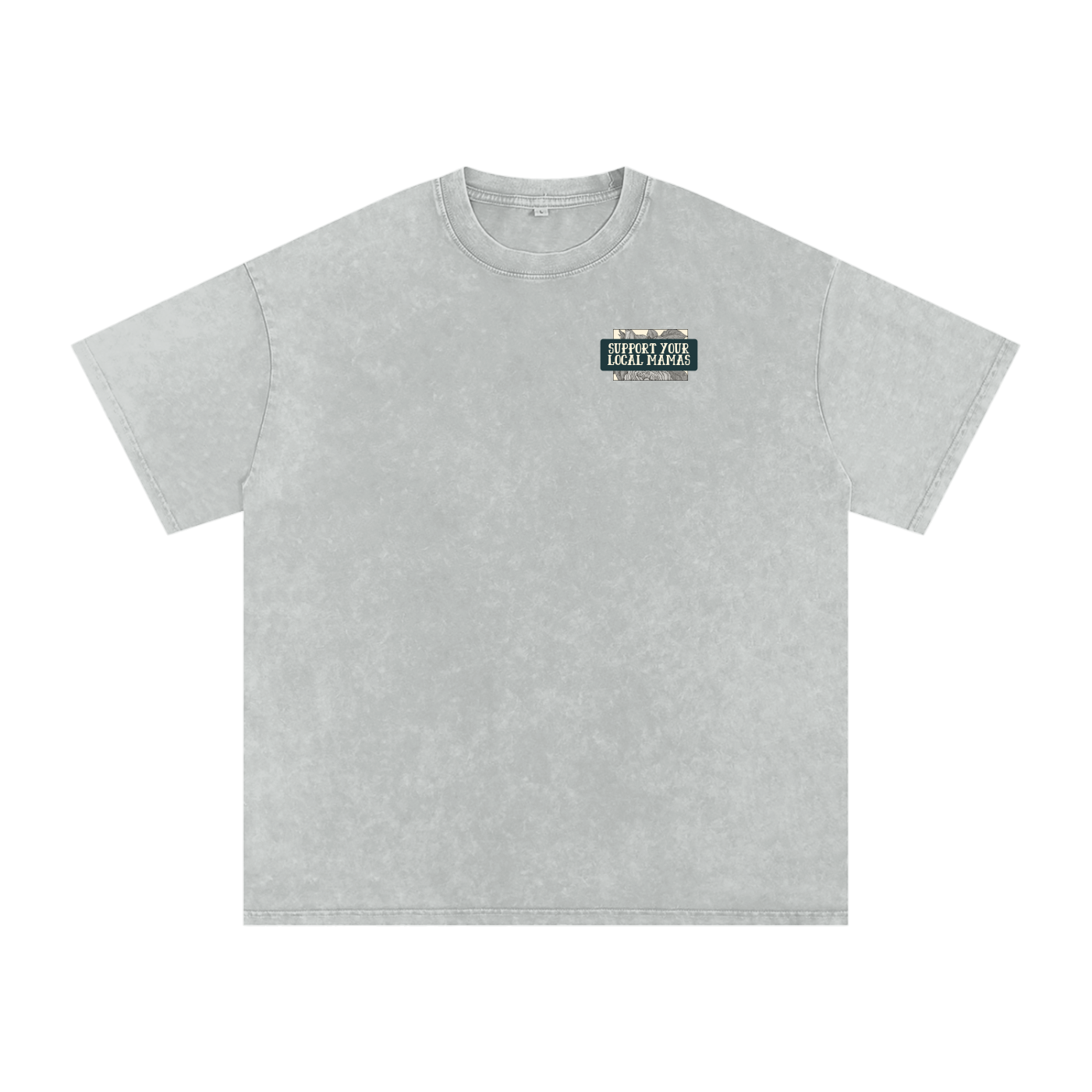 Floral Mama • Snow Washed Oversized Cotton T-Shirt