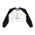 Just Another Groupie • Raw-Hem Color-Block Crop Sweatshirt